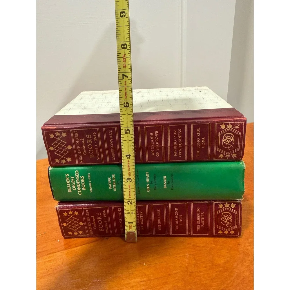 Vintage Readers Digest Condensed Books Lot of 3 Hardcover 1956 1983 Decor Books